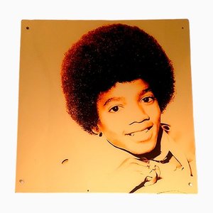 Stampa multipla di Michael Jackson in vetro acrilico, anni '80