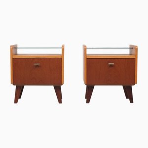 Mid-Century Dutch Teak Nightstands, 1960s, Set of 2