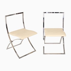 Luisa Folding Chairs by Marcello Cuneo for Mobel Italia, Set of 2