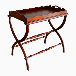 Mesa plegable alemana Art Nouveu antigua grande, década de 1900