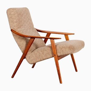 Vintage Wood & Upholstery Armchair