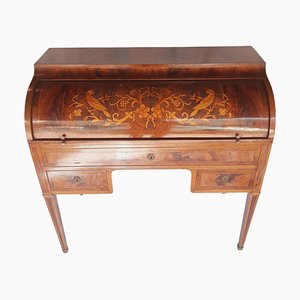 Antique French Floral Marquetry Secretaire