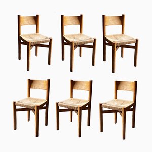 Méribel Dining Chairs by Charlotte Perriand, 1960, Set of 6