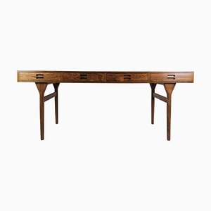 Rosewood Desk with 4 Drawers & Round Conical Legs by Nanna Ditzel