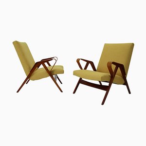 Czechoslovakian Tatra Lounge Chairs, 1960s, Set of 2