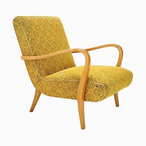 Czechoslovakian Yellow Lounge Chair, 1960s