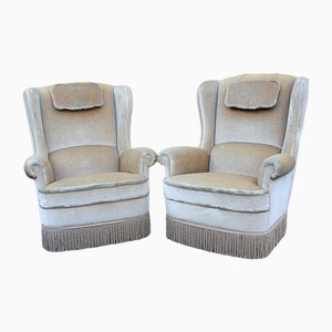 Fauteuils à Oreilles, 1970s, Set de 2