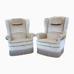 Winged Armchairs, 1970s, Set of 2