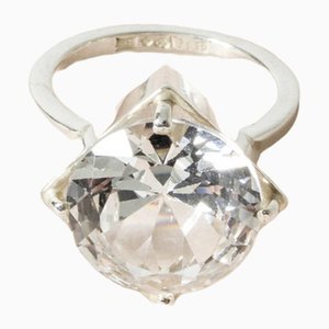 Rock Crystal Ring in Silver from Kaplans