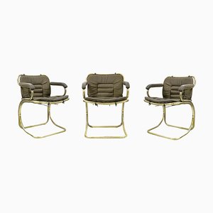 Cantilever Chairs by Gastone Rinaldi, Mid-20th-Century, Set of 3