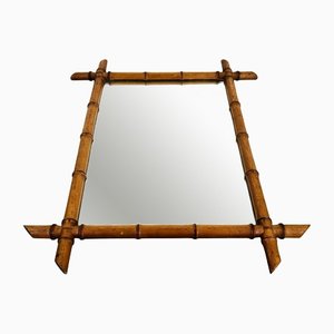 Faux Bamboo Mirror