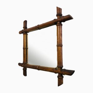 Espejo de imitación de bambú