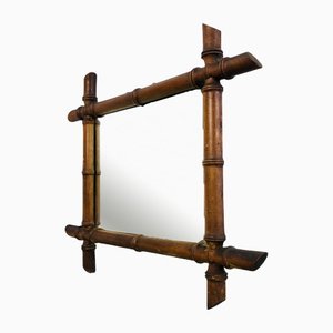 Faux Bamboo Mirror