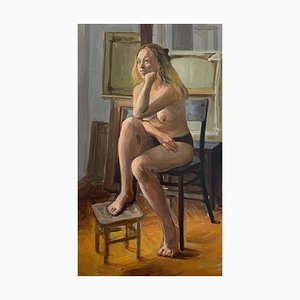 Agnieszka Staak-Janczarska, Sitter 1, 2021, Olio su cartone