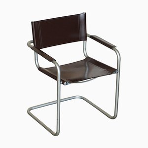 Vintage Leather B34 Armchair by Mart Stam