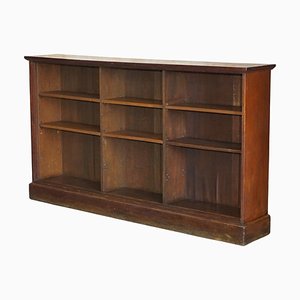 Victorian Period Dwarf Open Library Bookcases with 2 Shelves Per Side