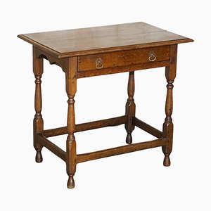 Table d'Appoint Antique en Chêne avec Tiroir Unique, Angleterre, 1700s