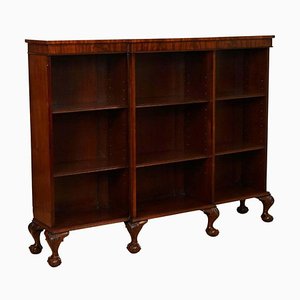 Antique Bookcase in Mahogany on Claw Feet