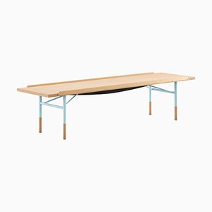 Banc de Table en Bois et Laiton par Finn Juhl pour Design M