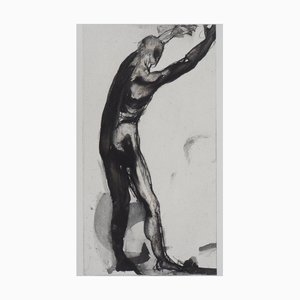 Nach Auguste Rodin, Mann in Schwarz, Radierung