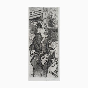 Jacques Villon, The Guard of the Moulin Rouge Ball, 1910, Original Etching