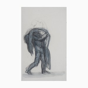 Nach Auguste Rodin, Demon Carrying a Shadow, 19. Jahrhundert, Radierung