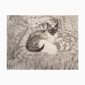 Théophile Alexandre Steinlen, The Siamese Cat, 1933, Lithograph