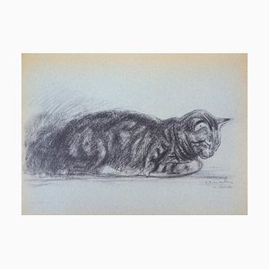 Théophile Alexandre Steinlen, The Tabby Cat, 1933, Lithograph