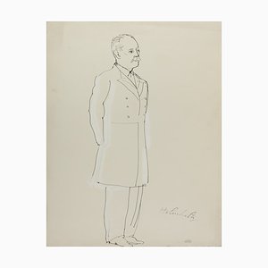 Raoul Dufy, Hermann von Hermholtz, 1937, China Ink Drawing