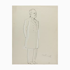 Raoul Dufy, Hermann von Hermholtz, 1937, Dessin à l'Encre de Chine