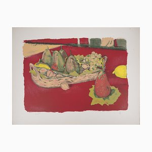 Maurice Brianchon, Still Life With Pears and Grapes, Original Lithograph