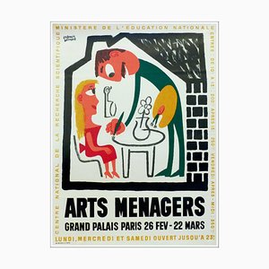 Francis Bernard, Arts Ménagers Grand Palais, 1960, Affiche Lithographique Originale