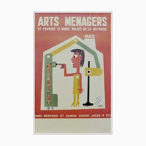 Francis Bernard, Arts Ménager Grand Palais, 1960, Original Lithographie Plakat