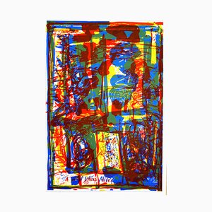 Jean-Paul Huftier, Trois couleurs sous verre, 1992, Lithograph