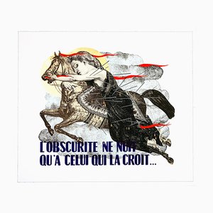 Madame, L'obscurité ne nuit qu'a celui la croit, 2021, Lithographie