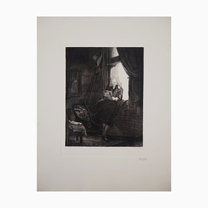 After Rembrandt, Portrait of Jan Six, 1900s, Etching