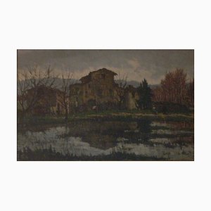 Giuseppe Comparini, The Pond, 1966, Oil on Canvas