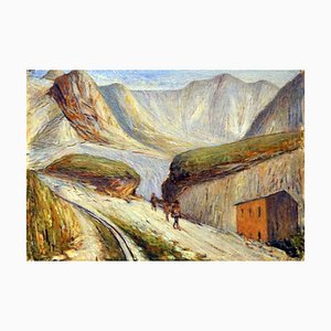 Giovanni Malesci, Alpes Apuanos, 1950, óleo sobre lienzo