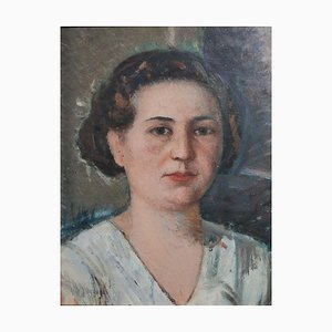 Giovanni Malesci, Anna’s Head, 1933, Oil on Panel