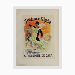 Jules Cheret, The Lover of the Dancers 1896, Litografía original