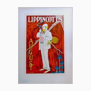 Will Carqueville, Lippincott's August, 1898, Original Lithograph