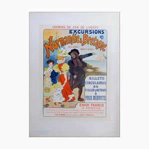 Georges Meunier, Normandy Brittany, 1896, Original Lithograph