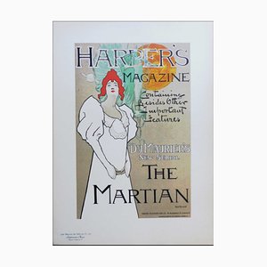 Fred Hyland, Harpers Magazine the Marsian, 1898, Original Lithographie