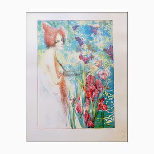 Henri Heran, Flower of May, 1897, Litografía original