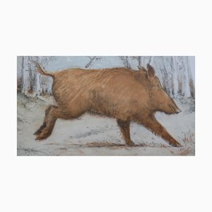 Blaise Prudhon, The Boar, Original Lithograph