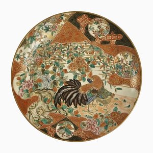 Plato de cerámica esmaltada, Japón, principios del siglo XX