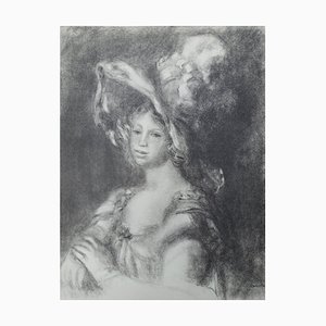 Nach Pierre Auguste Renoir, Elegant in the Hat, 1951, Lithographie