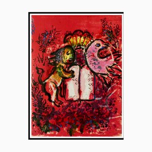 Marc Chagall, Frontespizio, Vetrate a Gerusalemme, 1962, Litografia