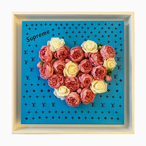 Rose, Flower, 2021, Mixed Media on Canvas