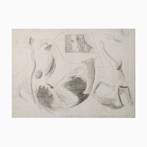 Léopold Survage, Surrealist Composition, 1932, Original Etching -Signed